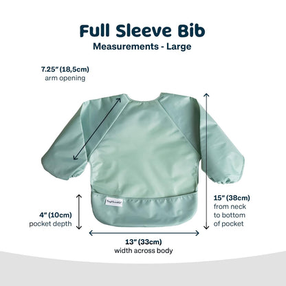Tiny Twinkle Mess Proof Baby Bib,Waterproof Smock Baby Bib for Eating,Machine Washable Long Sleeve