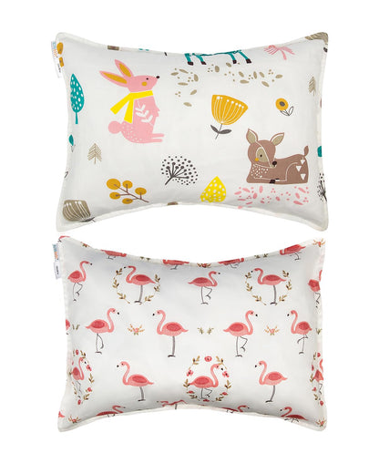 ALVABABY Toddler Pillowcases 2 Pack Organic Cotton Kids Pillow Cover Fit 13"x 18" or 12"x16"