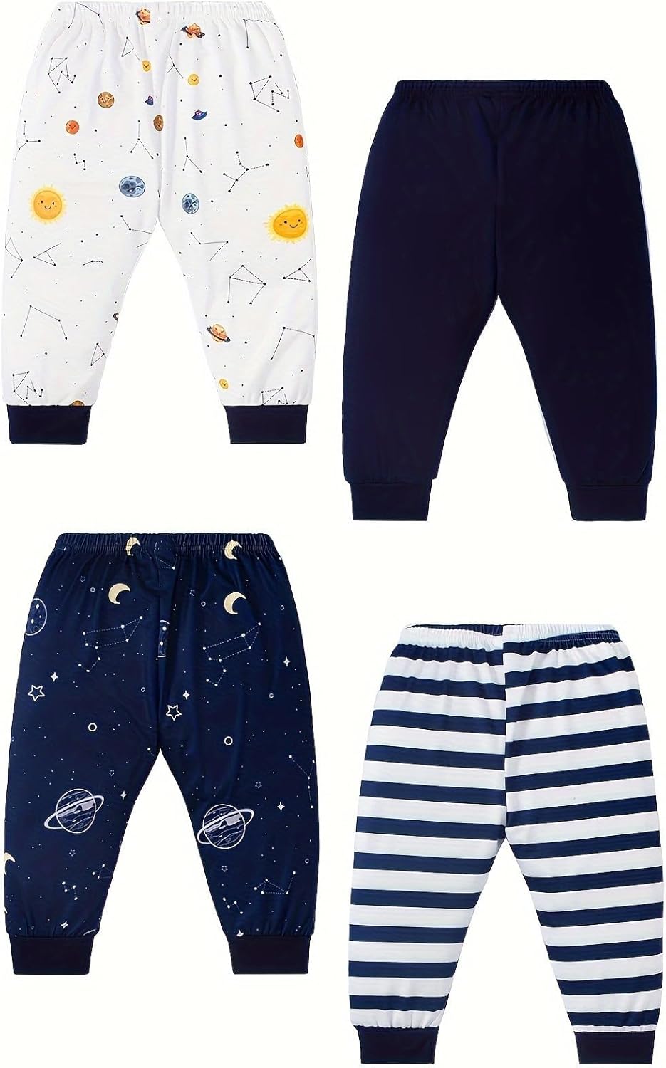 NZRVAWS Newborn Baby Boy Girl Clothes Unisex Infant Romper Pants Set Hat 4-Pack Outfits 0-12 Months