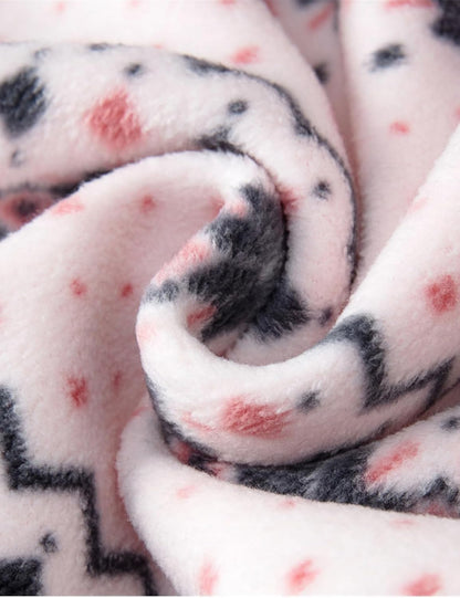 Toddler Printed Polar Fleece hooded Jacket Baby Boys Girls Kids Winter Warm Spring Autumn Outerwear