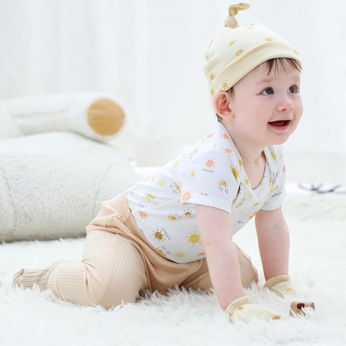 Baby Hats Mittens and Socks Set Cotton Newborn Hat Beanie Soft Infant Girls Boys Caps Gloves 0-6