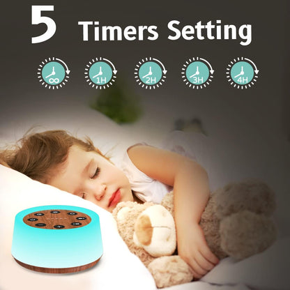 ColorsNoise Sound Machine and White Noise Machine with 30 Soothing Sounds with 12 Colors Baby Night