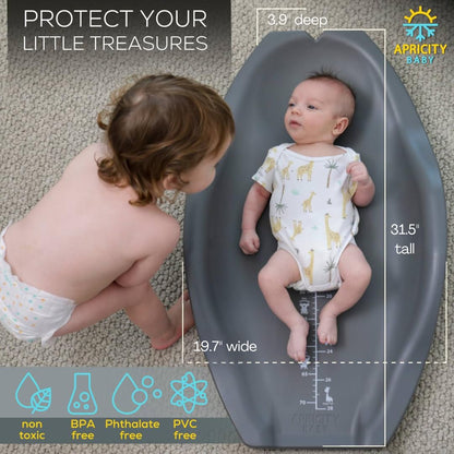 Apricity Baby Changing Pod- Grey - Waterproof Non-Slip Changing Pad Easy-to-Clean Diaper Changing
