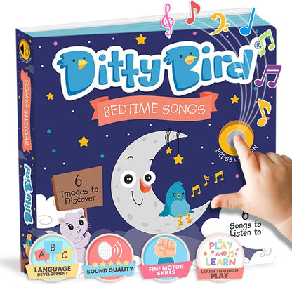 Ditty Bird Musical Books for Toddlers | Interactive Nursery Rhymes Book with Sound | Old