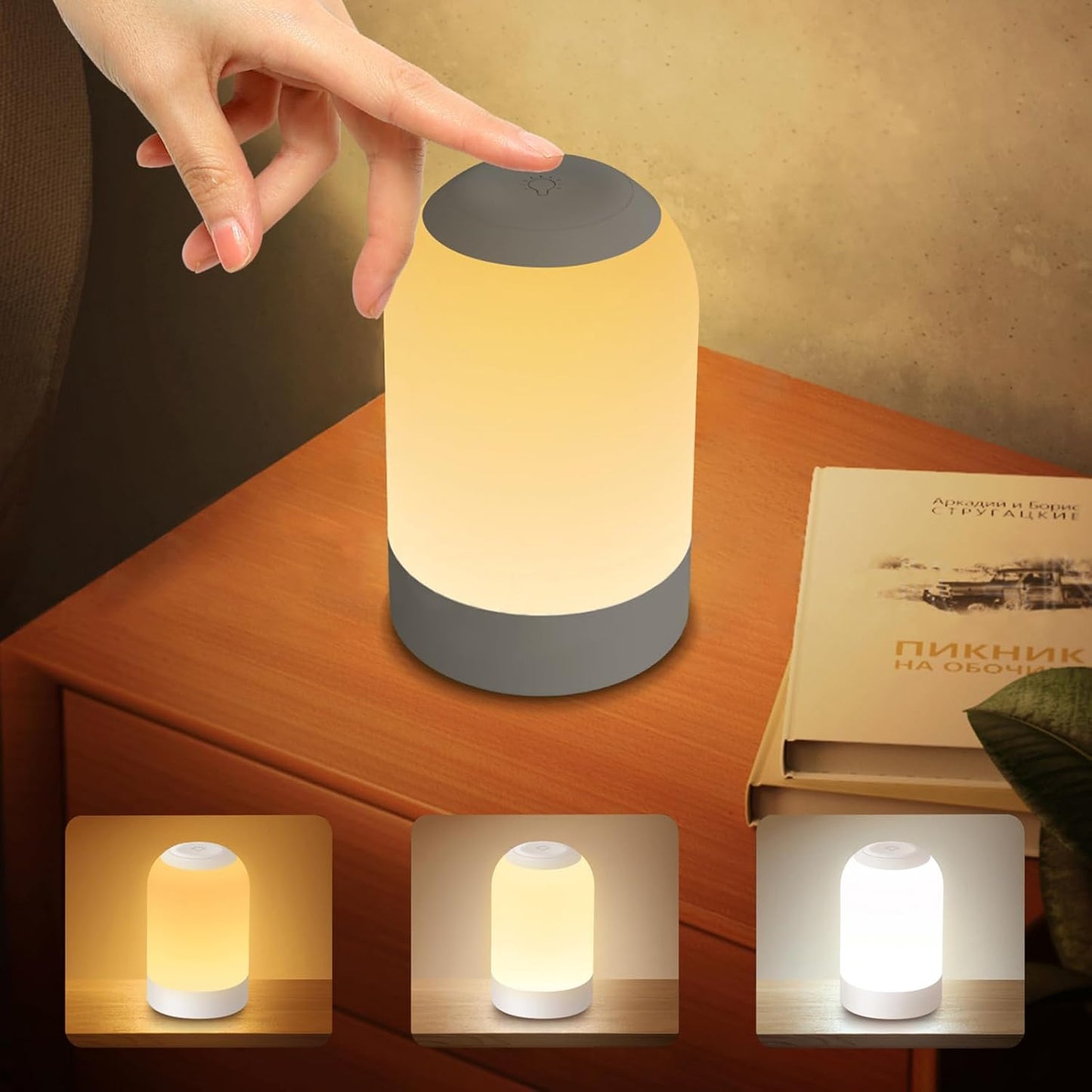Bedside Touch Night Light, Baby Nursery Nightlight for Kids Adults, Egg Light with Timer, Dimmable