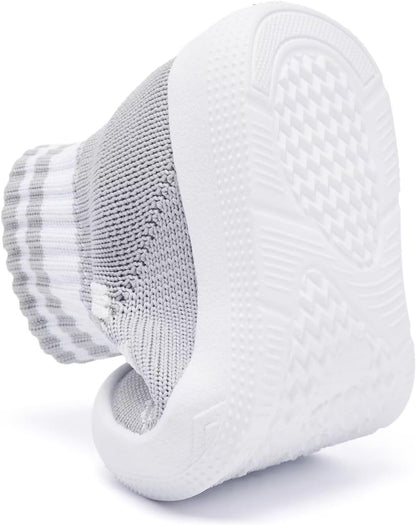 Eashi Baby Boy Girl Non-Skid Indoor Infant Walking Shoes Breathable Warm Elastic Sock Shoes with