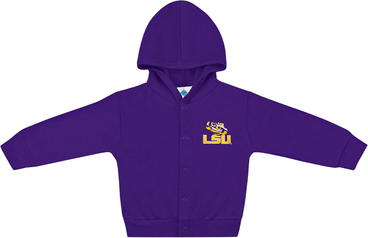 Creative Knitwear College Baby Snap Hooded Jacket - Team Logo, Multiple Colors, for Boys & Girls