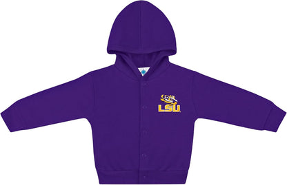 Creative Knitwear College Baby Snap Hooded Jacket - Team Logo, Multiple Colors, for Boys & Girls