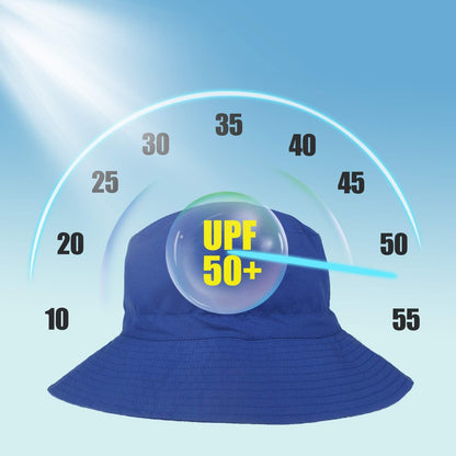 Baby Sun Hat Toddler Beach Swim Hats UPF 50+ Summer Bucket Hat Kids Infant Wide Brim Adjustable Sun
