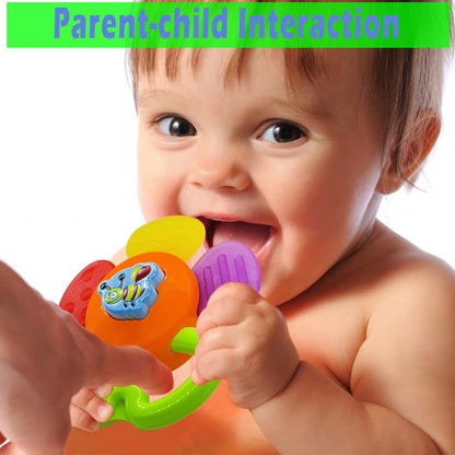 AIVIAI Baby Toys 0-6 Months Infant Toys 0-3 Months Infant Rattles Baby Rattle Teether Toy Set with