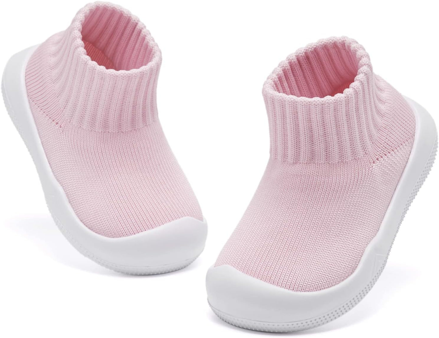 Eashi Baby Boy Girl Non-Skid Indoor Infant Walking Shoes Breathable Warm Elastic Sock Shoes with
