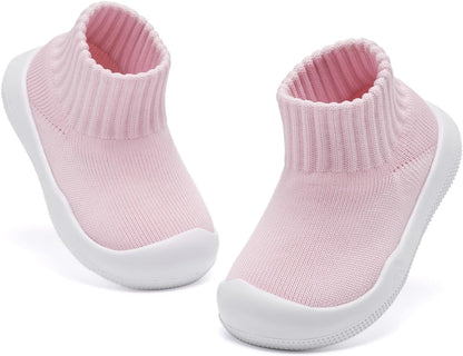 Eashi Baby Boy Girl Non-Skid Indoor Infant Walking Shoes Breathable Warm Elastic Sock Shoes with