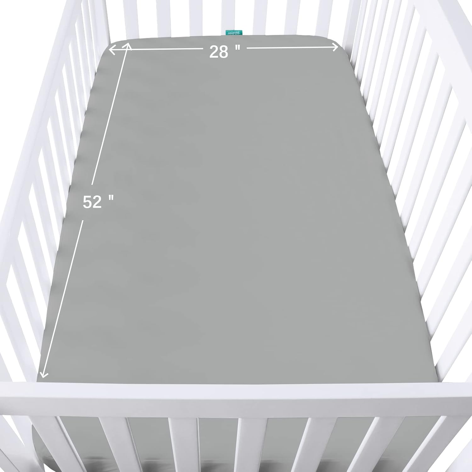 Crib Sheets Waterproof 2 Pack, Crib Mattress Protector, Toddler Fitted Crib Sheet Neutral, Ultra