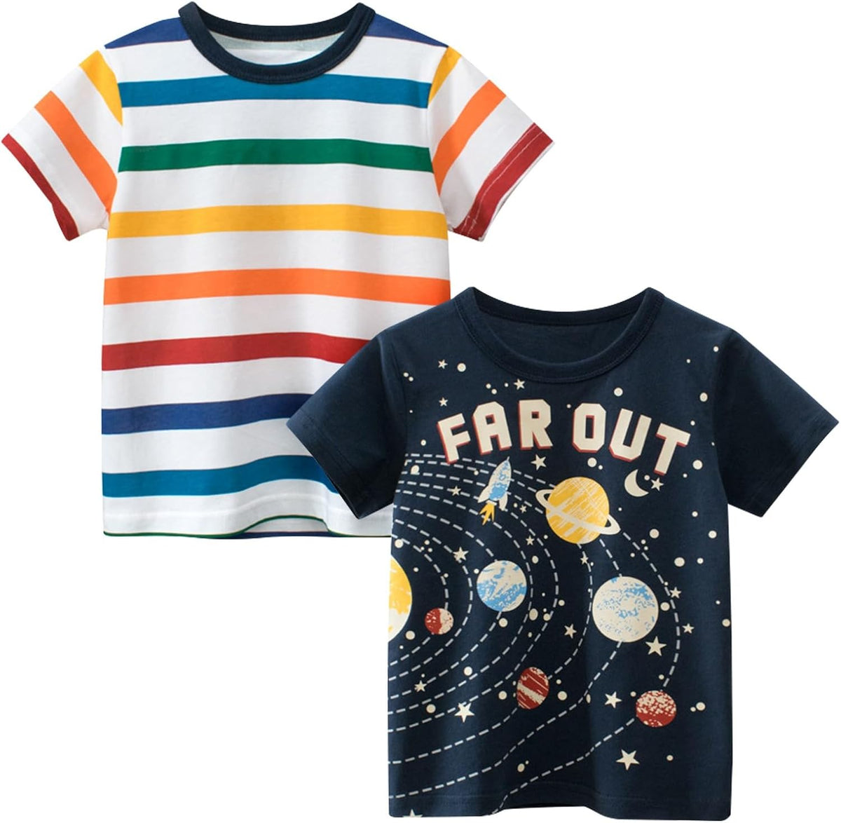 Boys' 4-Pack Excavator Short Sleeve Crewneck T-Shirts Top Tee Size 2-7 Years Toddler Boys' Value