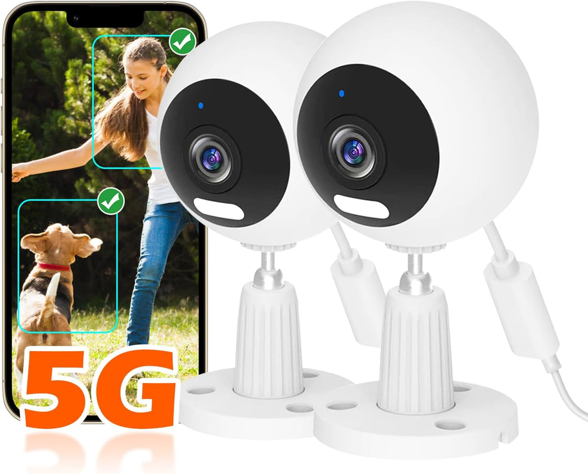 5G/2.4G Indoor/Outdoor Security Camera for Baby Monitor, Indoor Camera for