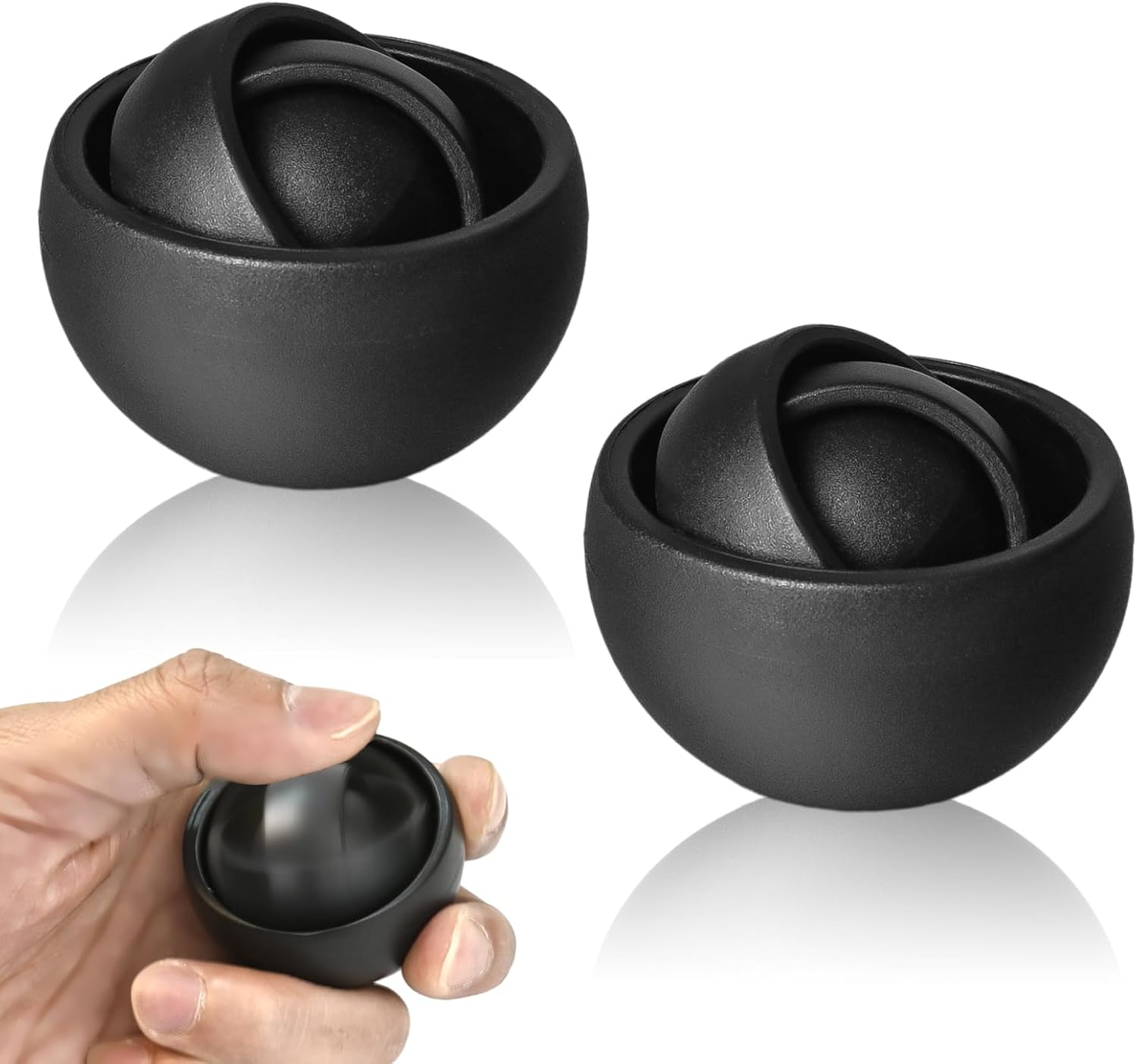 Fidget Toys Adults 2 PCs , Sensory Figette Spinner Anxiety Stress Relief Toys Quiet Fidgets Gyro