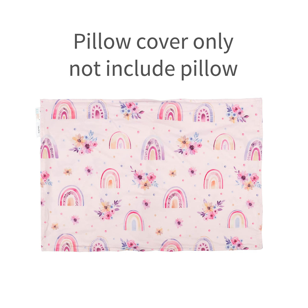 ALVABABY Toddler Pillowcases Stretchy Soft Kids Pillow Cover 2 Pack Fit 13"x 18" or 12"x20"