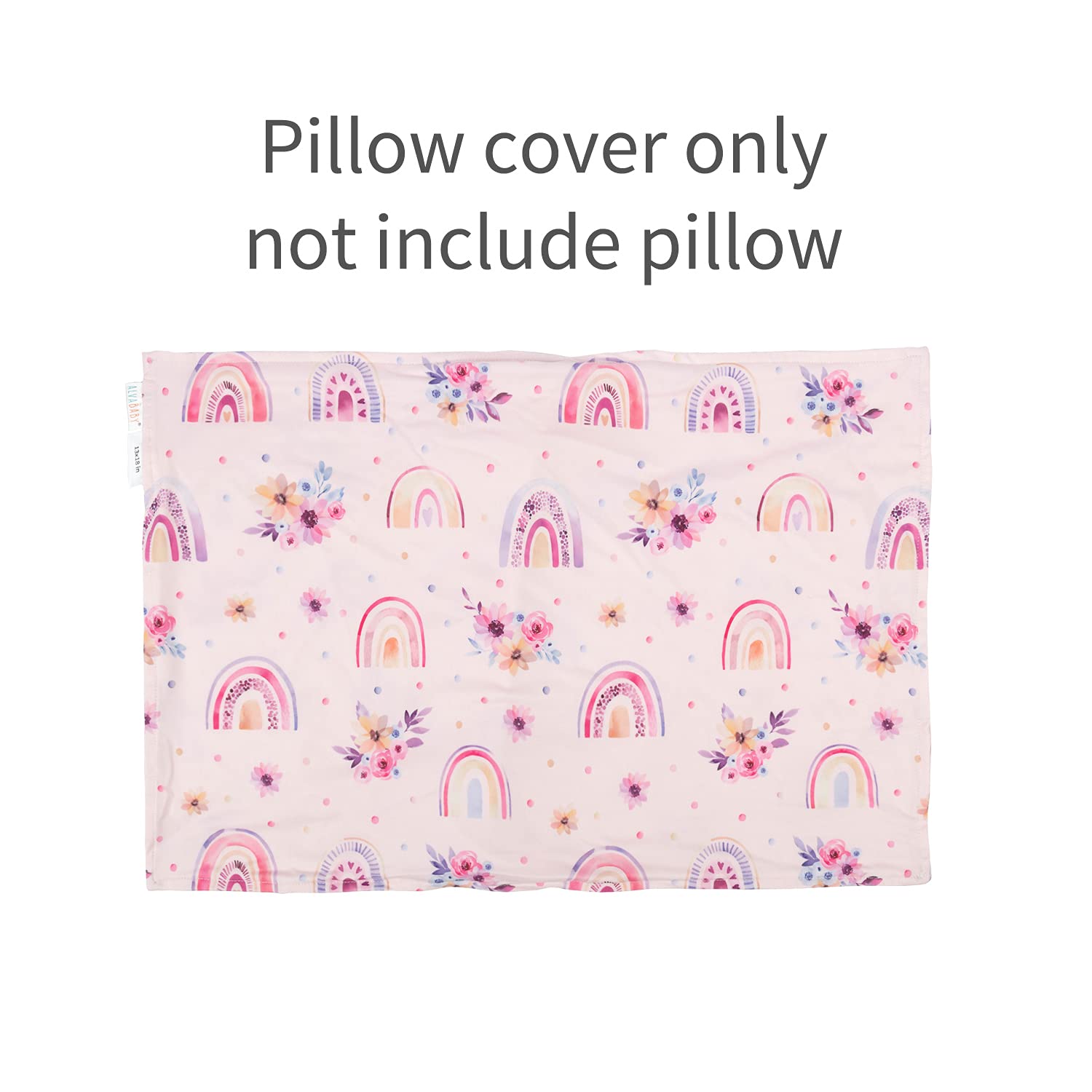 ALVABABY Toddler Pillowcases Stretchy Soft Kids Pillow Cover 2 Pack Fit 13"x 18" or 12"x20"