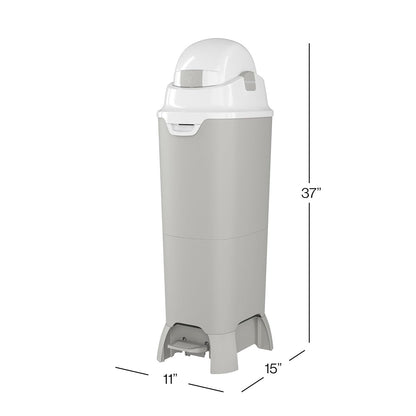 Foundations Hands Free Tall Diaper Pail with Airtight Lid - Durable & Odorless Diaper Disposal