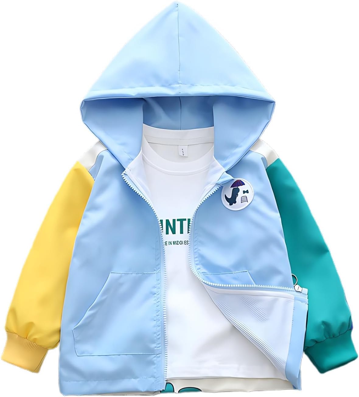 Vinmin Toddler Hooded Jacket Cartoon Dinosaur Zip Coat Little Girls Boys Jacket Thin Fashion for