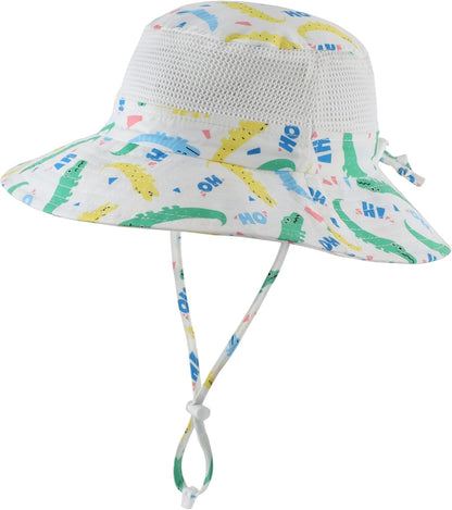 Home Prefer UPF50+ Wide Brim Sun Hat Boys Girls Sun Protection Hat Zoo Beach Swim Safari Bucket Hat