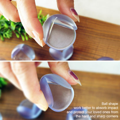 Matyz 16-Pack Clear Baby Proof Corner Guards - Ball Shape Edge Protectors for Furniture, Strong