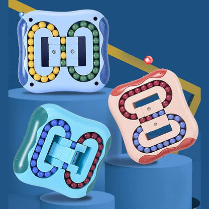Magic Bean Rotating Cube Puzzle Fidget Toys Anti Stress Ball IQ Games Educational Sensory Easter