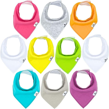 DiaperSquad's Baby Bibs for Drooling and Teething, Bibs for Boys, Baby Girl - Solid Cotton Baby