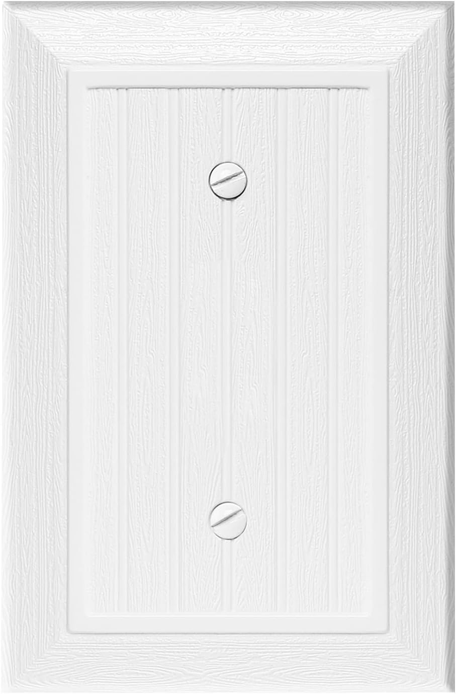 Modern Decorative Wall Plate Switch Plate Outlet Cover, Vintage Retro Wood Grain Design(Single