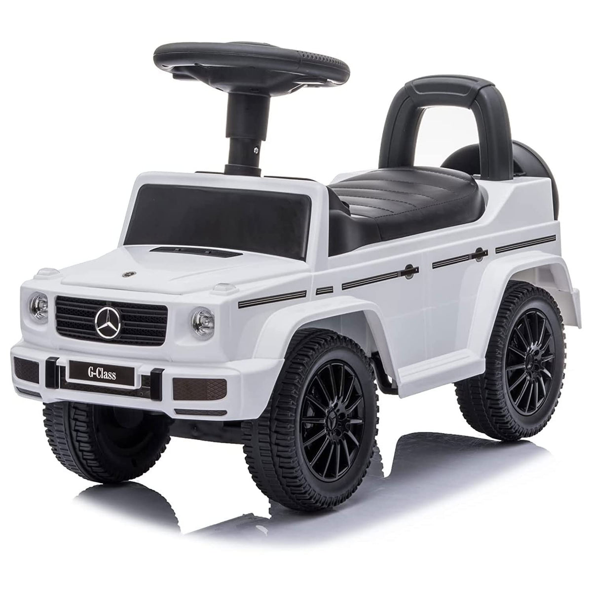 Best Ride On Cars Kids Outdoor Stroller Mercedes G-Wagon Push Car with Working Lights, Horn, and