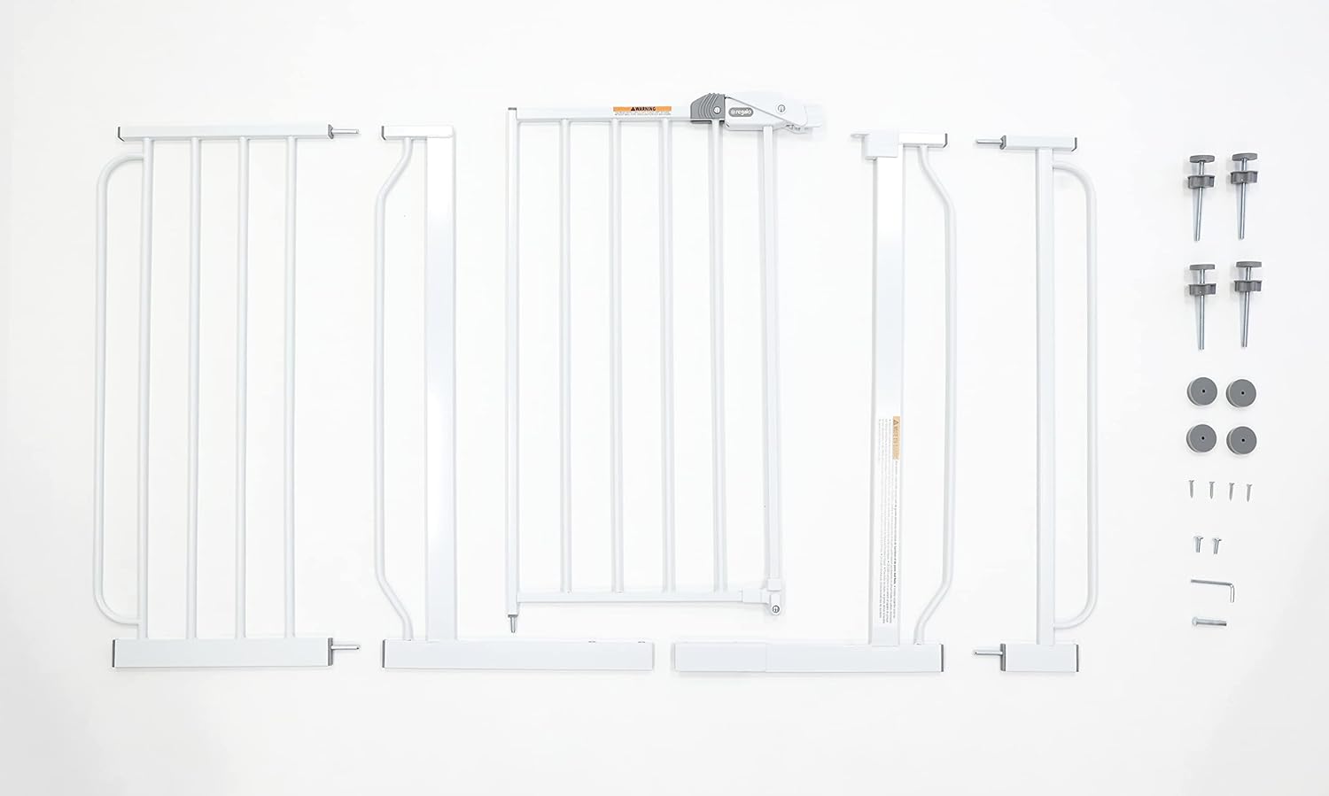 Regalo Easy Step 49-Inch Extra Wide Baby Gate, Includes 4-Inch and 12-Inch Extension Kit, 4 Pack of