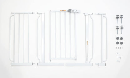 Regalo Easy Step 49-Inch Extra Wide Baby Gate, Includes 4-Inch and 12-Inch Extension Kit, 4 Pack of