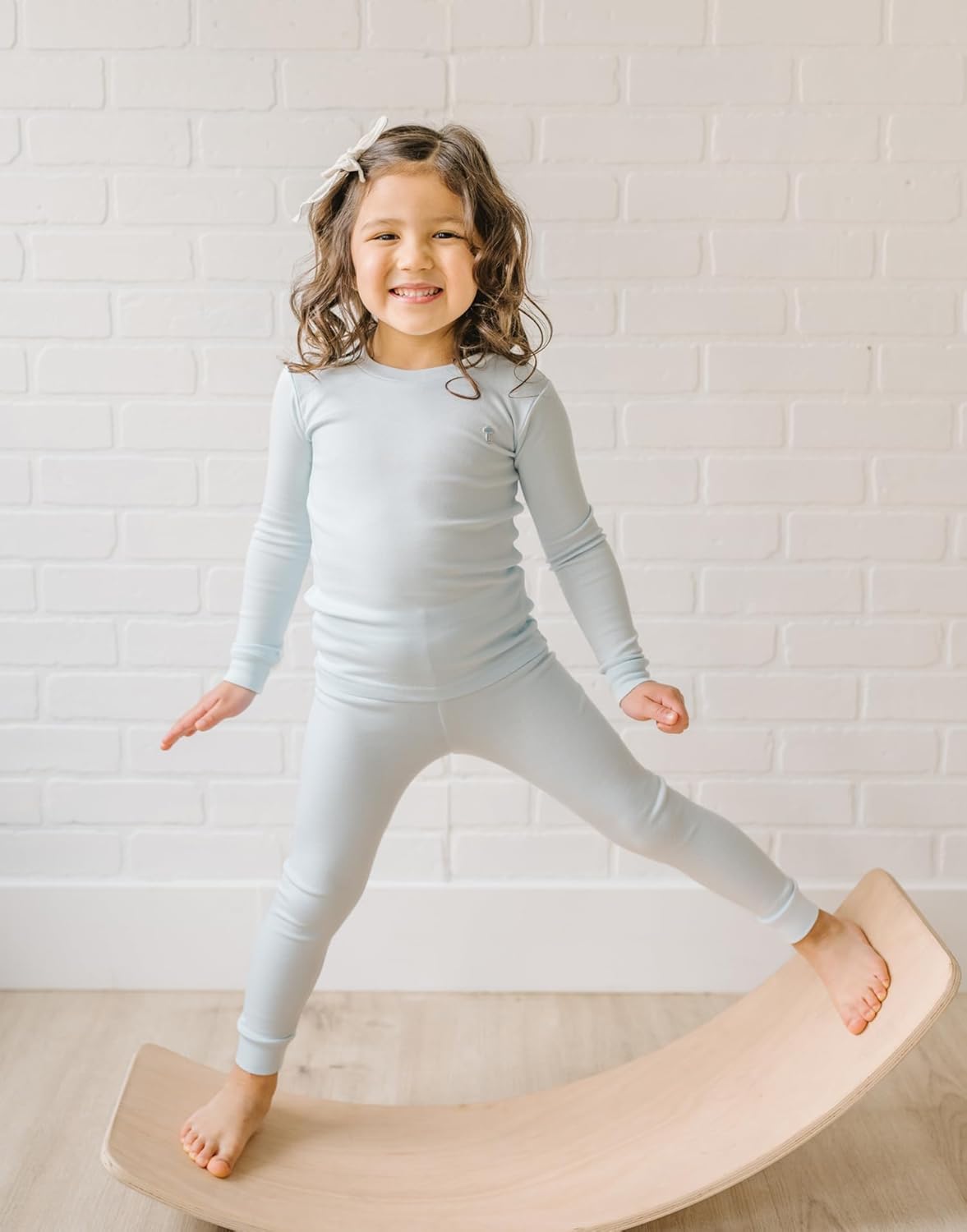 moimoln 6M-8Y Modal Cotton Solid Soft Breathable Baby Toddler Boys Girls Snug fit Pjs Long Sleeve