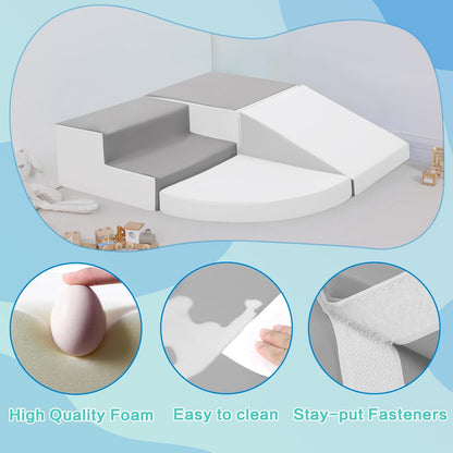 Foam Blocks Climbing for Kids: Toddler Toys for Indoor and Outdoor Fun - Soft PU Leather Play