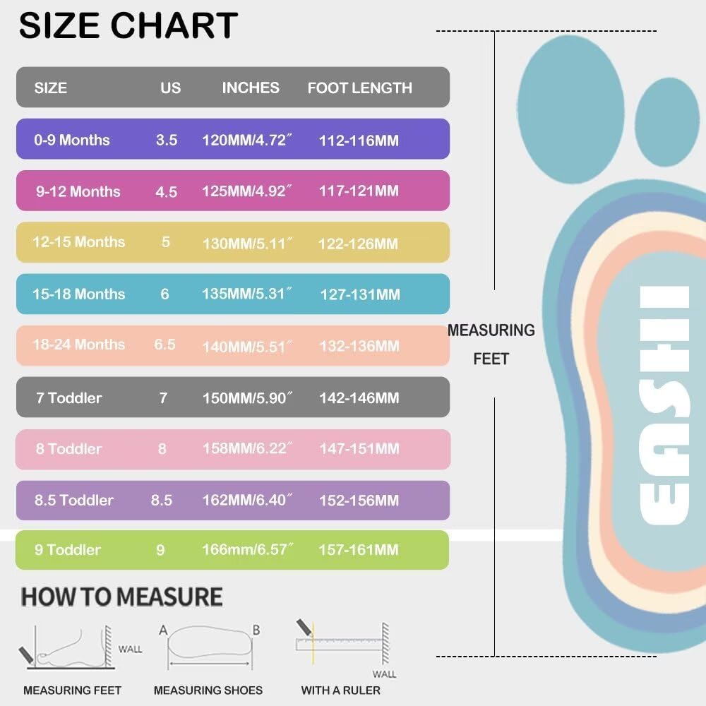 Eashi Baby Boy Girl Non-Skid Indoor Infant Walking Shoes Breathable Warm Elastic Sock Shoes with