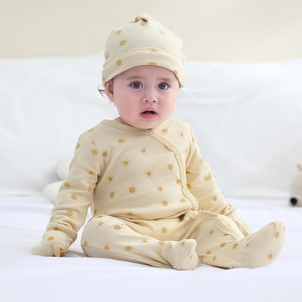 Baby Hats Mittens and Socks Set Cotton Newborn Hat Beanie Soft Infant Girls Boys Caps Gloves 0-6