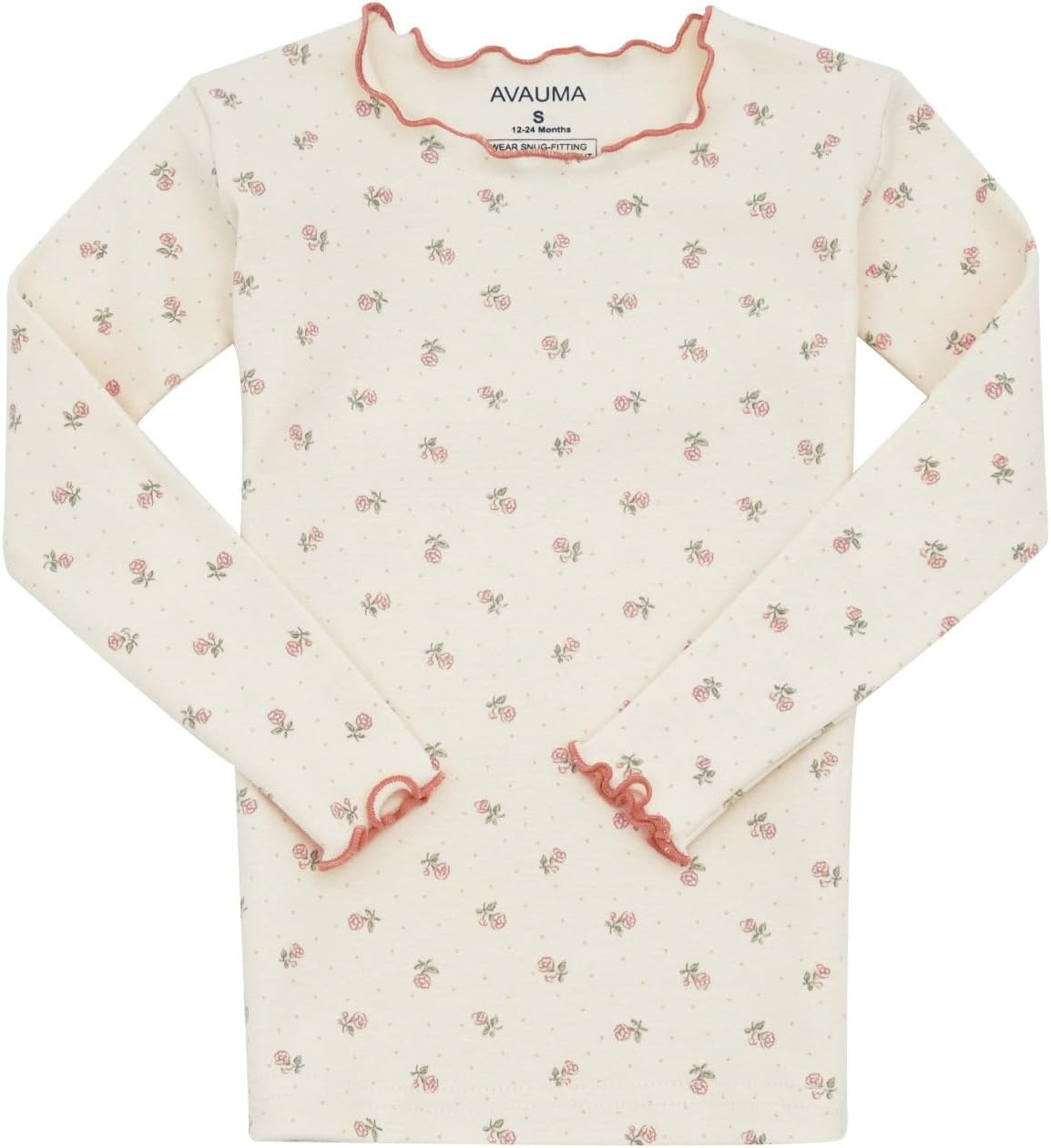 AVAUMA Baby Boy Girl Pajama Set 6M-7T Kids Cute Toddler Snug fit Flower Pattern Design Pjs Cotton
