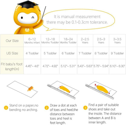 BMCiTYBM Baby Sneakers Girls Boys Lightweight Breathable Mesh First Walkers Shoes 6-24 Months