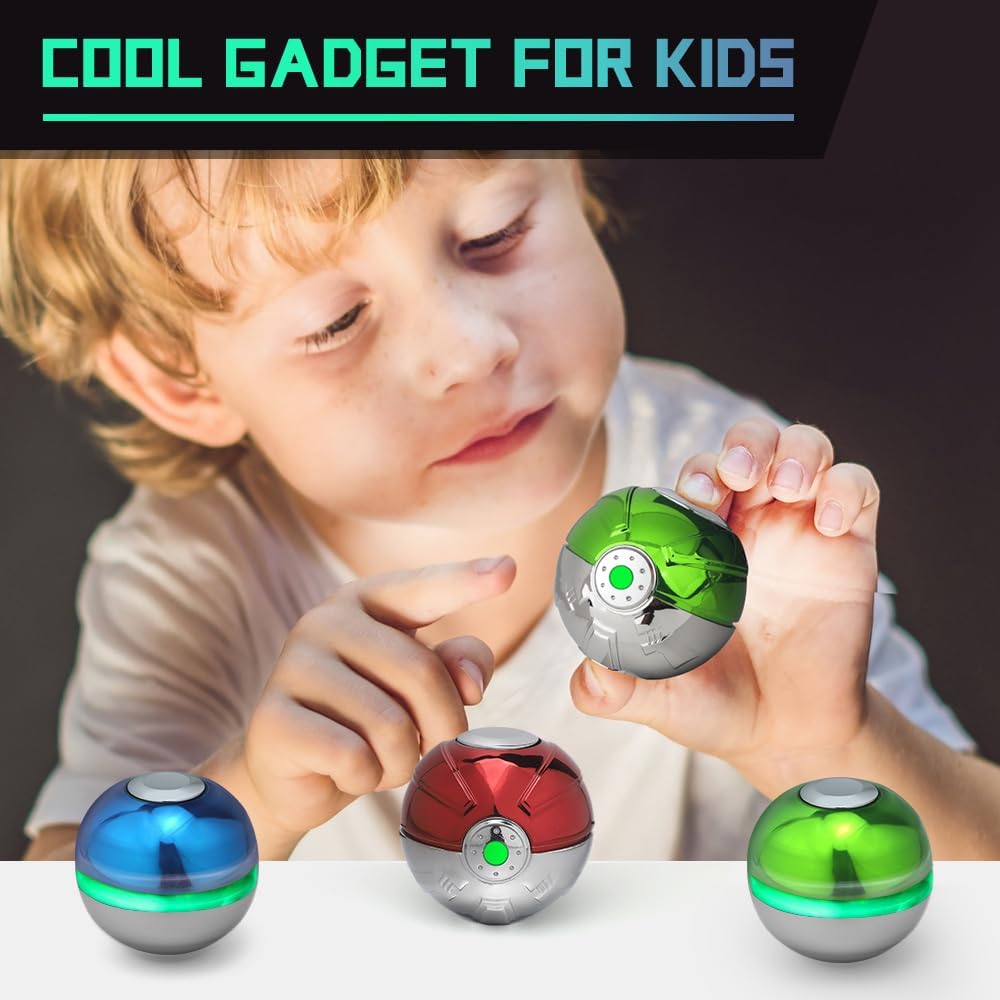Metal Fidget Spinner Luminous Heavy Duty Ball Fidget Toy Desk Decoration for Stress Relief, Cool