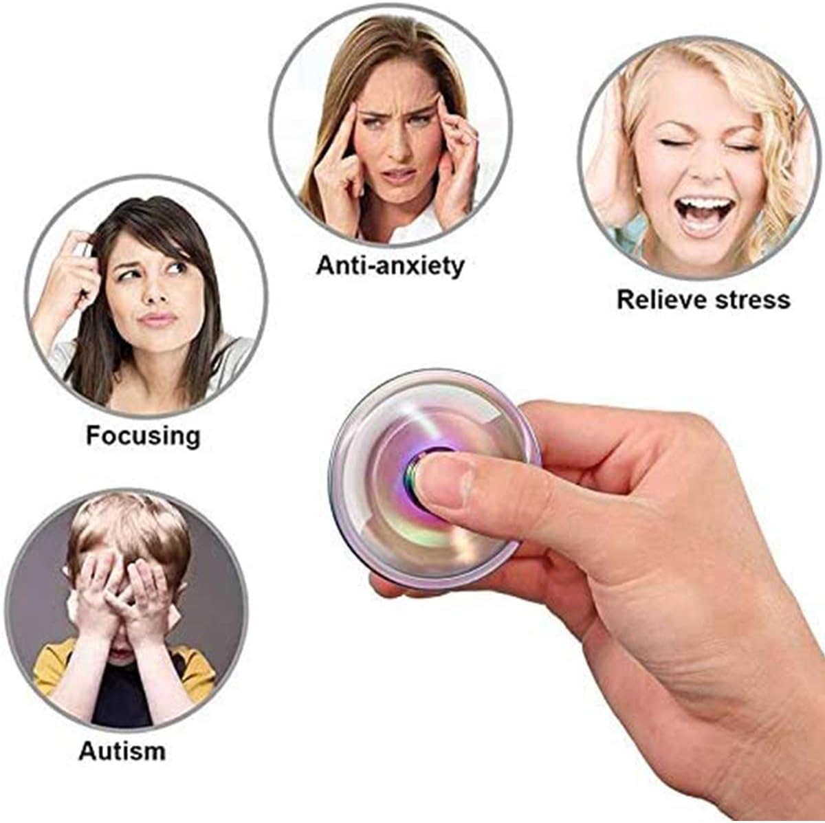 Phoenix Cool Fidget Hand Spinners Dragon Wing Finger Spinner Metal Focus Stainless Steel Fingertip