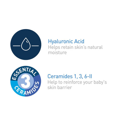 CeraVe Diaper Rash Cream, Baby Healing Ointment for Extra Dry, Cracked Skin, Diaper Cream with