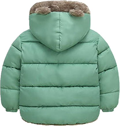 Fairy Baby Infant Baby Winter Coat Cute Teddy Bear Hooded Jacket Warm Fleece Outerwear Windproof