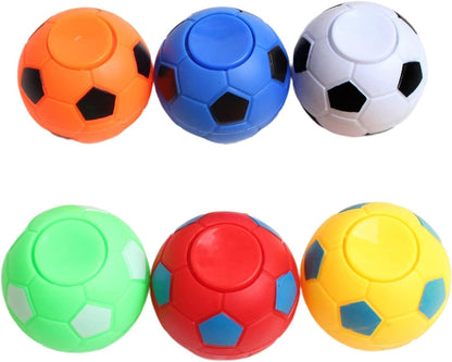 6Pc Random Color Soccer Ball Fidget Spinners -Hand Fidget Spinner Soccer Balls, Stress Relief