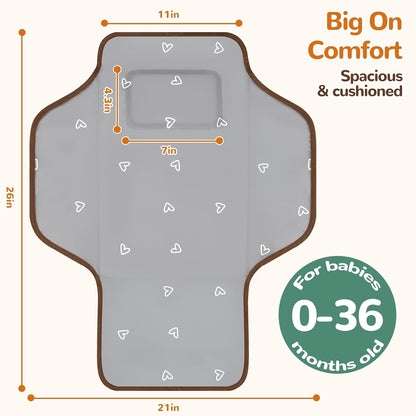Portable Diaper Changing Pad, Waterproof Baby Changing Mat, Foldable Travel Baby Changing Station
