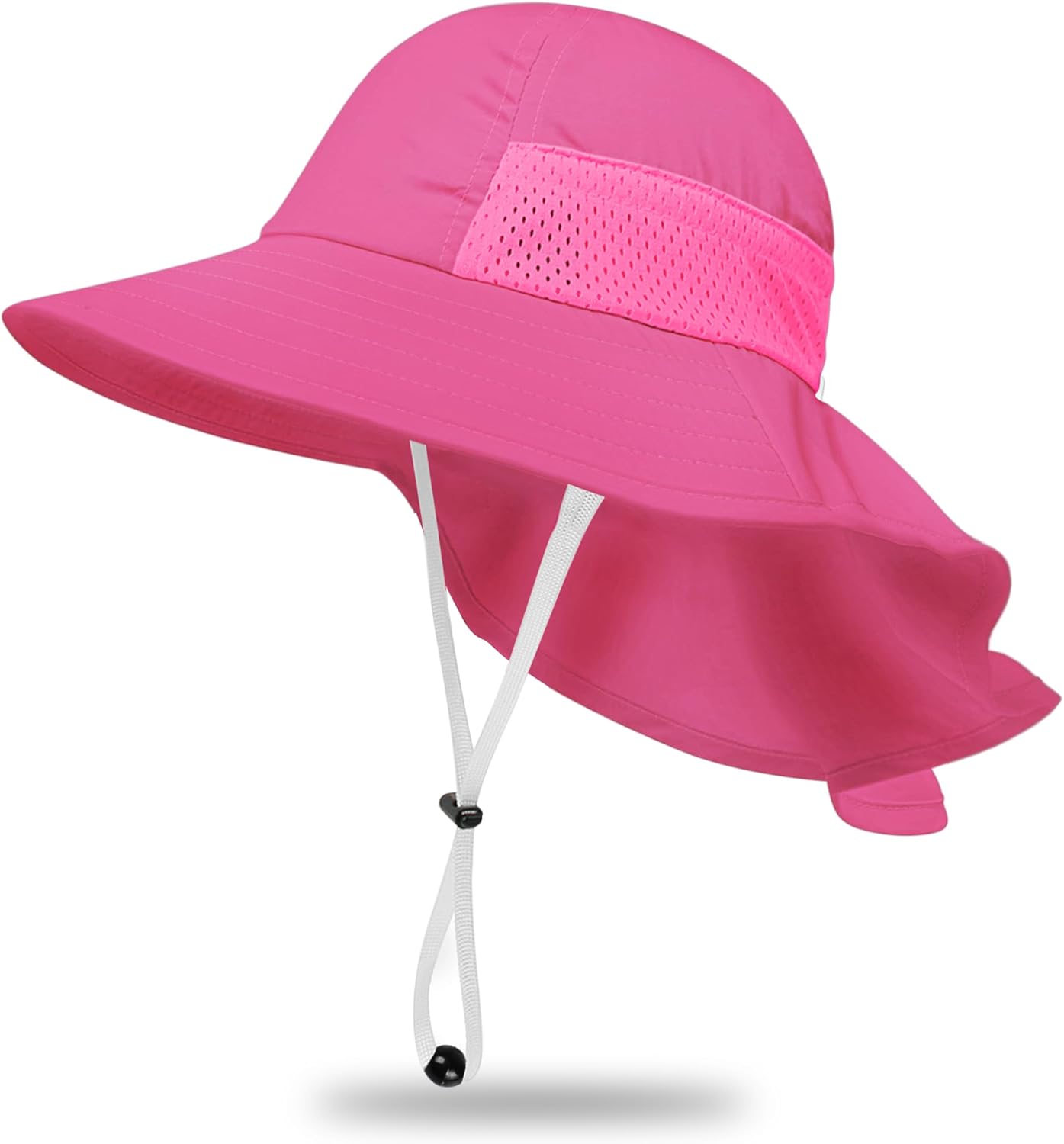 Toddler Baby Sun Hat Kids Summer UPF 50+ for Boys Girls Adjustable Beach Hats with Bucket Wide Brim