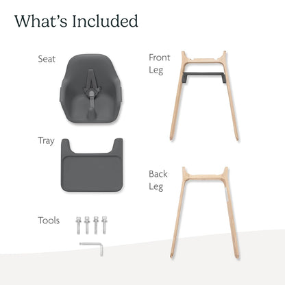 UPPAbaby Ciro High Chair/Sleek, Easy-to-Clean Design/Perfect-Fit Tray to Bring Baby to