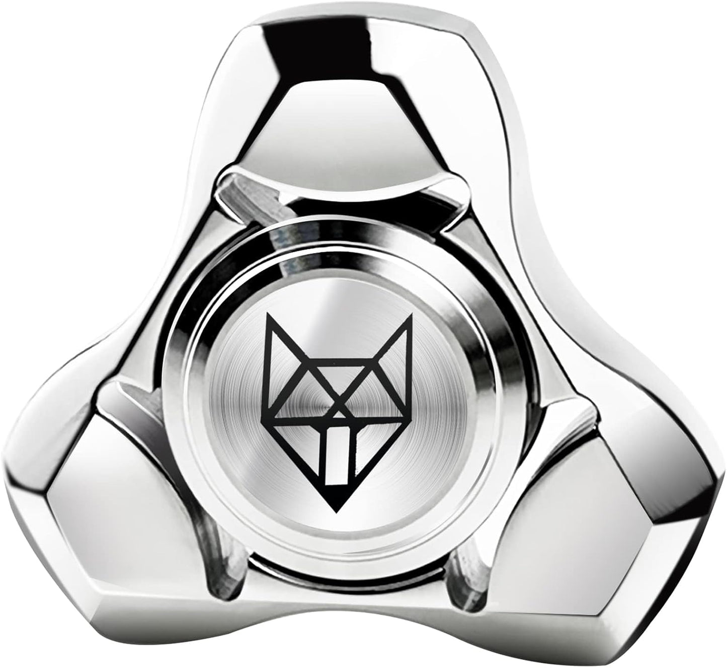 FREELOVE Metal Fidget Spinner for Adults, Stainless Steel Heavy Spinning Toys, Small Mini Fox Hand