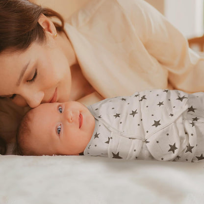 GLLQUEN BABY Newborn Swaddle Blankets for Baby Boy, 3 Pack Baby Swaddles 0-3 Months, Swaddling