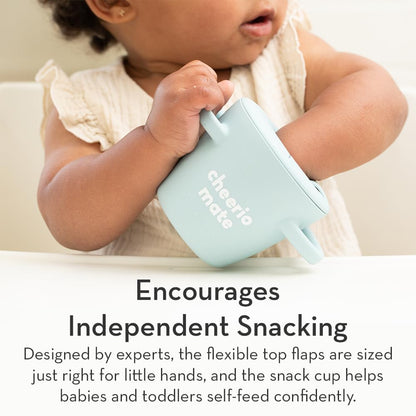 Bella Tunno Snack Cups for Toddlers, Silicone Spill Proof Food Container with Lid, Babies & Kids