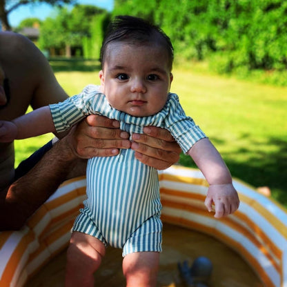 Boys One Piece Swimsuit Whale Dolphin Bathing Suit Zipper Rash Guard Kid Short Sleeve Swimwear
